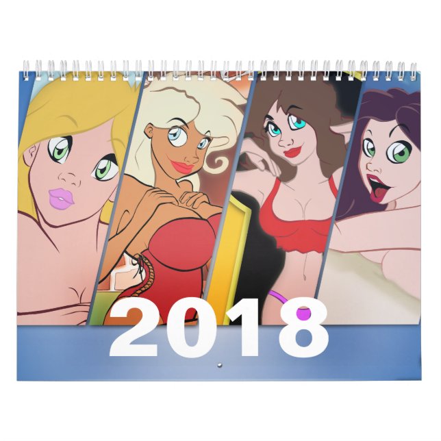 Tecknadutvikningsbildkalender 2018 kalender (Omslag)