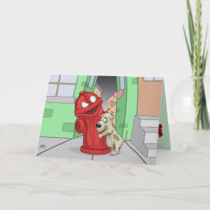 Tecknadvalentineskort: Äkta kärlek Helgkort