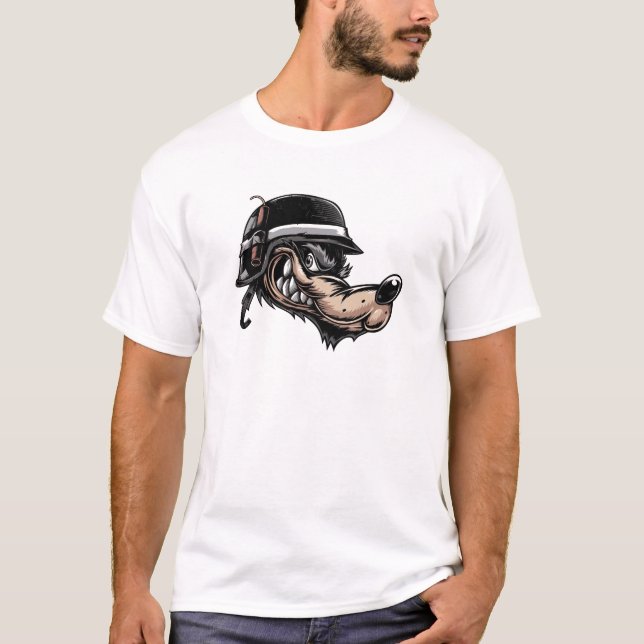 Tecknadvarg Tee (Framsida)