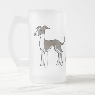 Tecknadvinthund/Whippet/italiensk vinthund Frostat Ölglas