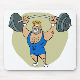 TecknadWeightlifter Musmatta