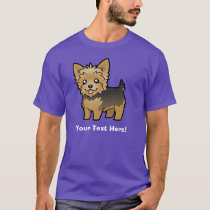 TecknadYorkshire Terrier (kort hår ingen pilbåge Tröja