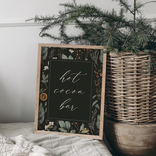 Tecknet Cocoa Pub (botaniska julens Hett) Poster (Skapare uppladdad)