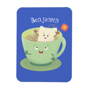 Tecknet Cute teabag kopp tecknad humor Magnet