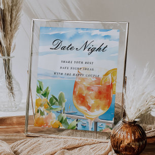 Tecknet för Möhippan DateNatt Ideas Aperol Spritz Poster
