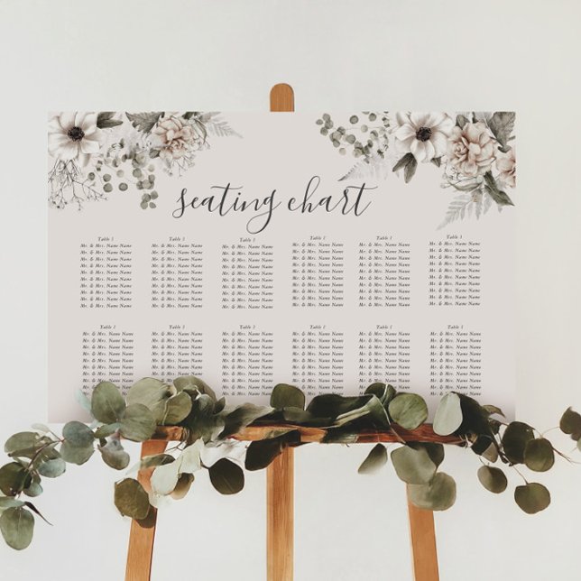 Tecknet för sätesdiagram för  blommigt i elegant s poster (Skapare uppladdad)
