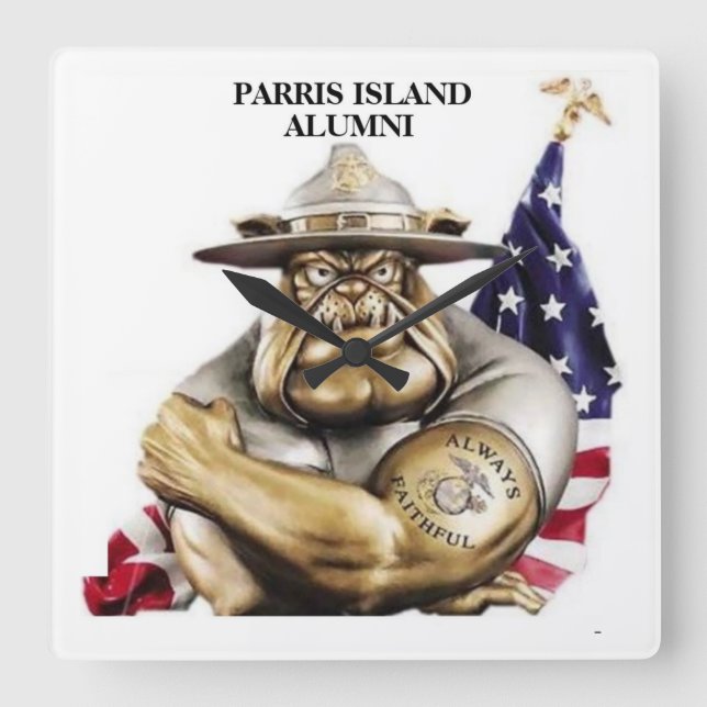 Tecknet för sensorns Fi-vägg Fyrkantig Klocka (Framsida)