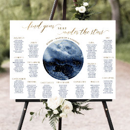 Tecknet för sjöfärgsflottan Celestial Bord-sätesdi Poster