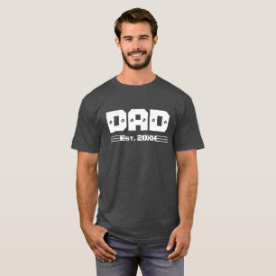 Tecknet för vit Coola i citattecken för pappa T Shirt