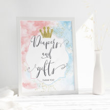 Tecknet "Löjor och gåvor", Rosa Blue Gender Reveal