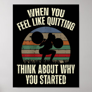 Tecknet när du känner att du vill avsluta arbetsup poster