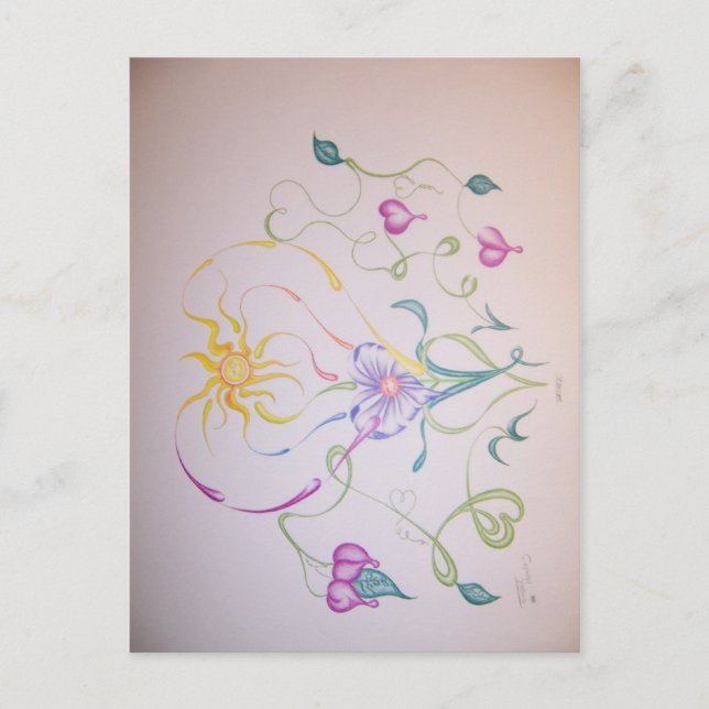 teckning 008 vykort (Framsida)