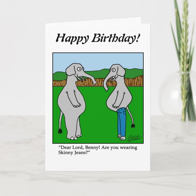 Teckning a Blank - Elephant - Anpassa den Kort (Framsida)