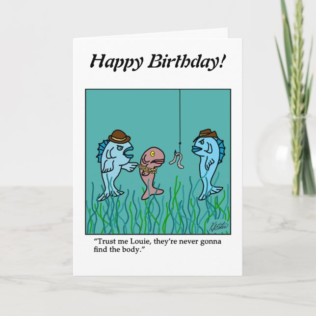 Teckning a Blank - maffiafisk - Anpassa den Kort (Framsida)