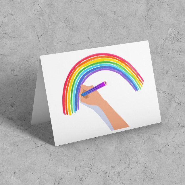 Teckning A Rainbow Kort (Skapare uppladdad)