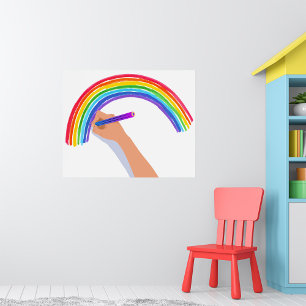 Teckning A Rainbow Poster