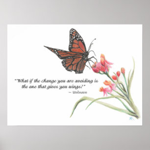 Teckning Art-utskrift för Butterfly Vingar Transfo Poster