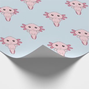 Teckning av den kalla rosa axolotlen presentpapper