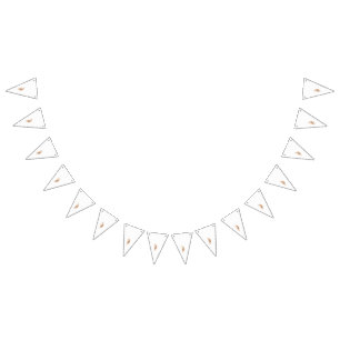 teckning av en blomma med löv på den vimplar