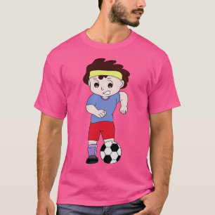 Teckning av en pojke som leker t shirt