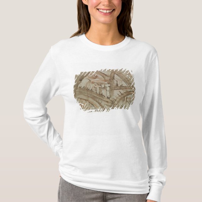 Teckning av ett imaginärt fängelse t shirt (Framsida)