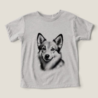 Teckning av norsk lundehund t shirt