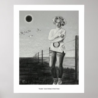 Teckning banished-charcol av Rachel Dolezal Poster