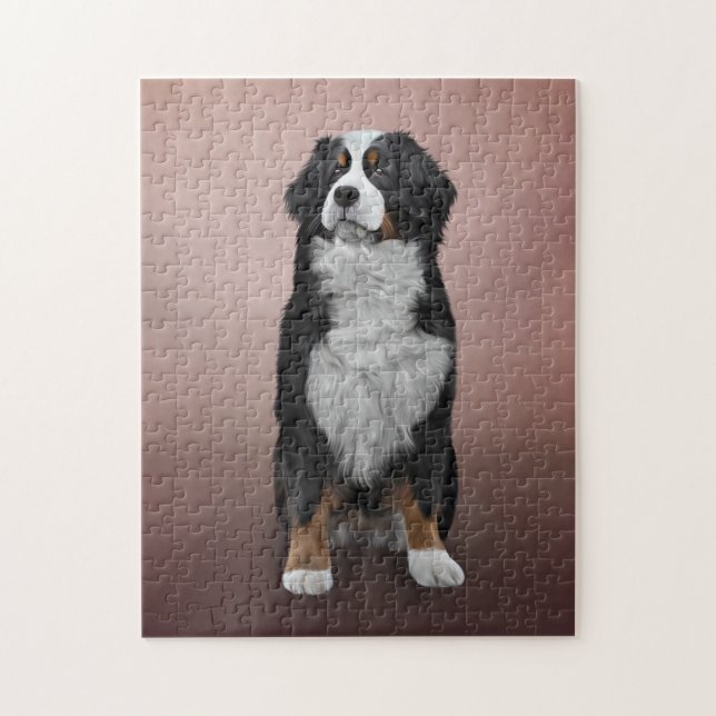 Teckning Bernese Mountain Hund Pussel (Vertikal)