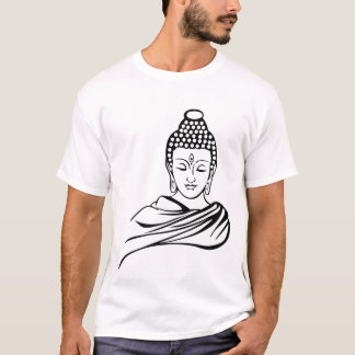 Teckning Buddhism Buddharupa Buddhaskap Skiss T Shirt
