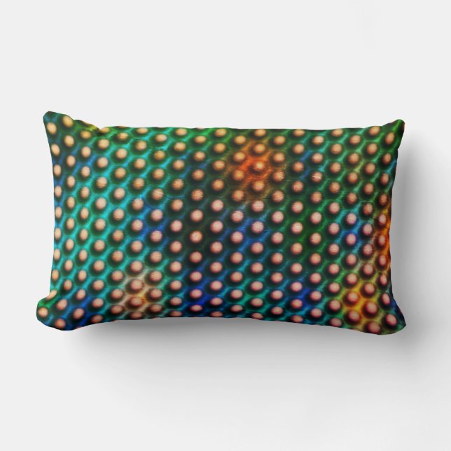 Teckning cirklar som ser ut som sfärer eller hål lumbarkudde (Framsida)