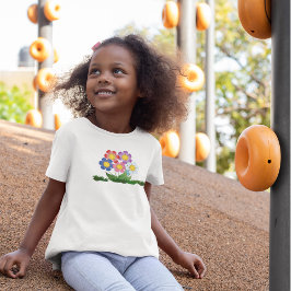 Teckning färglös blomma Tecknad med Herb T Shirt