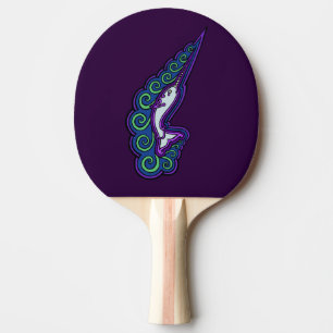 Teckning för bläck för Celtic stil för Narwhal Pingisracket