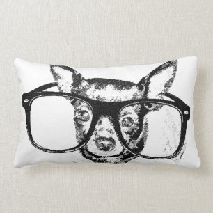 Teckning för Chihuahuahundillustration Lumbarkudde