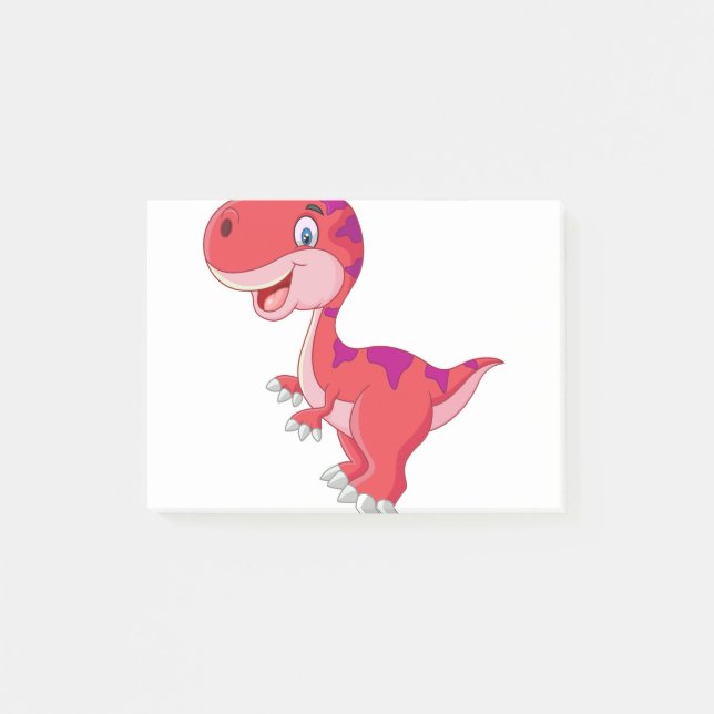 teckning för Dinosaur 9.Tyrannosaurus - dinosaur Post-it Block (Framsida)