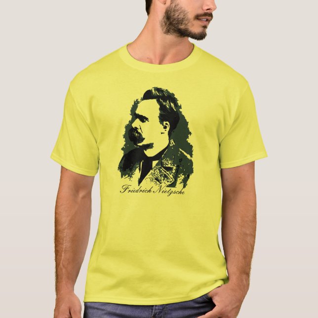 Teckning för Friedrich Nietzsche porträttvektor T Shirt (Framsida)
