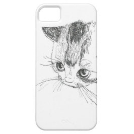 teckning för iPhone-/iPadfodralkatt
