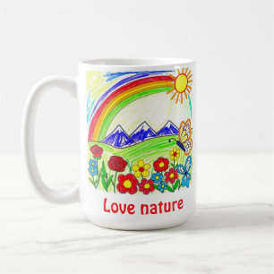 Teckning för Nature Älskare Kaffemugg