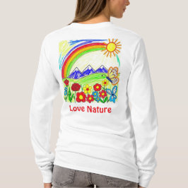 Teckning för Nature Älskare T Shirt