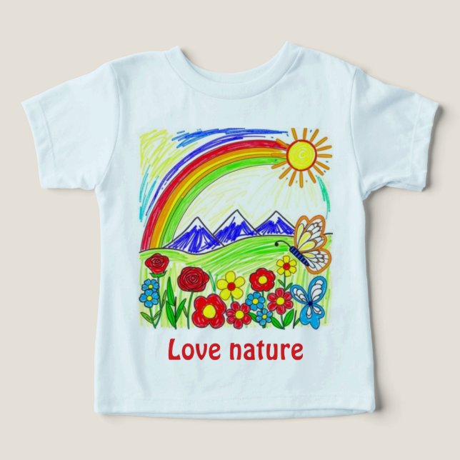 Teckning för Nature Älskare T Shirt (Design Framsida)