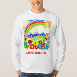 Teckning för Nature Älskare T Shirt