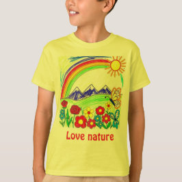 Teckning för Nature Älskare T Shirt