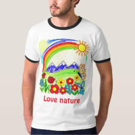 Teckning för Nature Älskare T Shirt