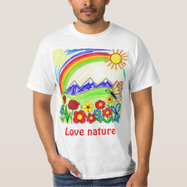 Teckning för Nature Älskare T Shirt
