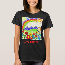 Teckning för Nature Älskare T Shirt