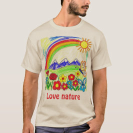Teckning för Nature Älskare T Shirt