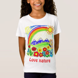 Teckning för Nature Älskare T Shirt