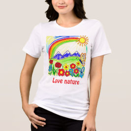 Teckning för Nature Älskare T Shirt
