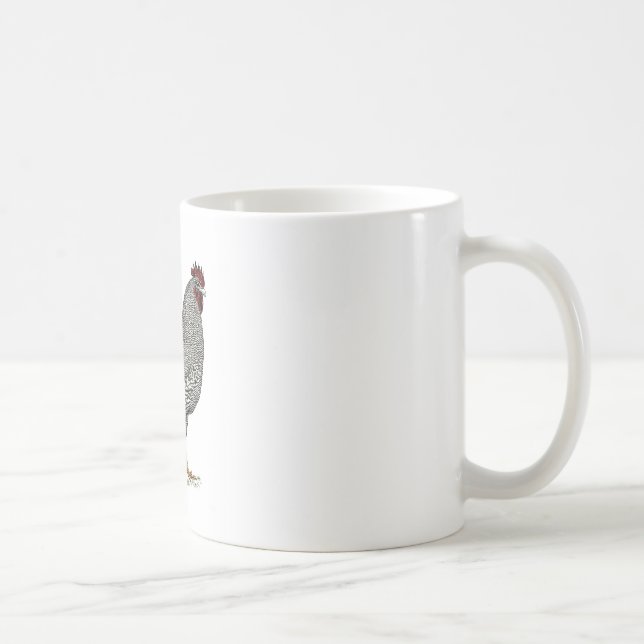 Teckning för Plymouth stenhöna Kaffemugg (Höger)