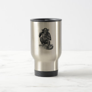 Teckning för vintagebabyschimpans resemugg