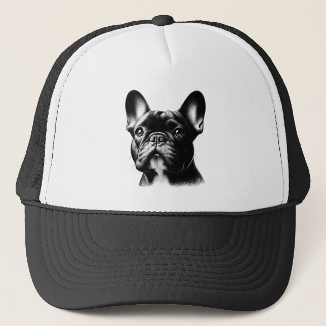 Teckning Fransk Bulldog Keps (Framsida)